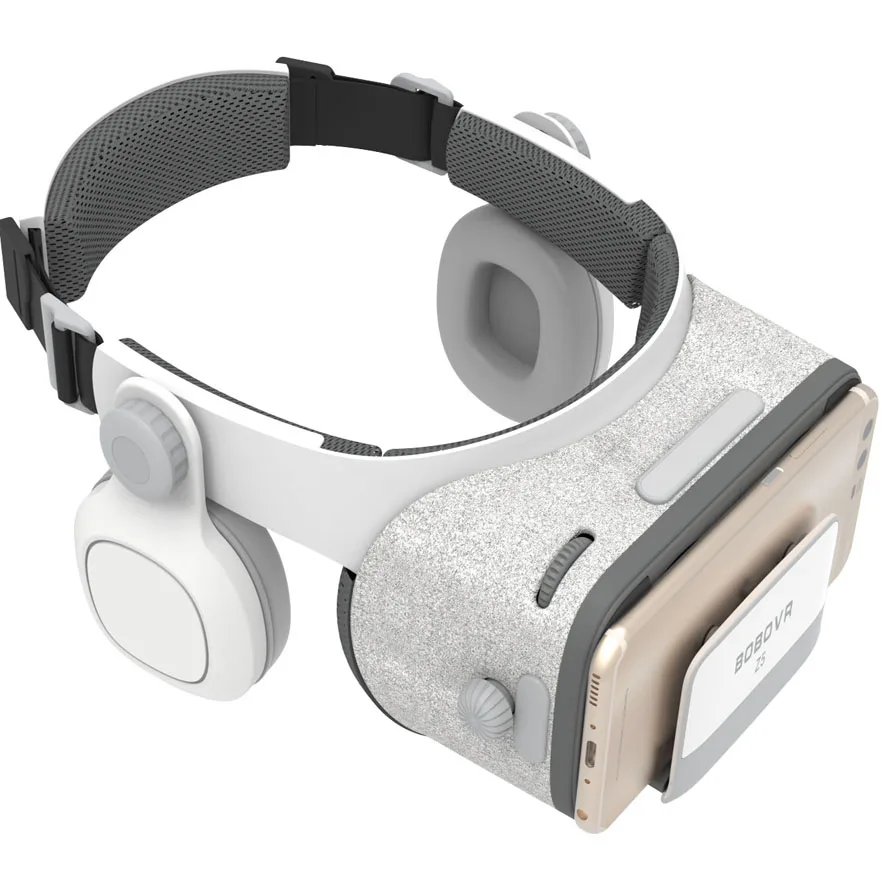 Тканевая bluetooth-гарнитура встроенный VR шлем 3D очки виртуальной реальности беспроводное подключение портативный мини складной широкий просмотр