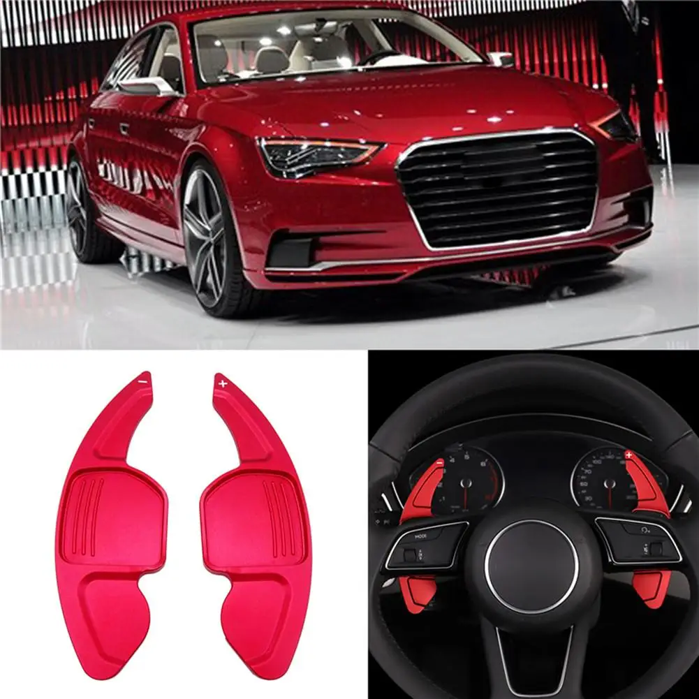 Автомобильные рычаги переключения передач на руль алюминиевые для AUDI A3 S3 A4 S4 B8 A5 S5