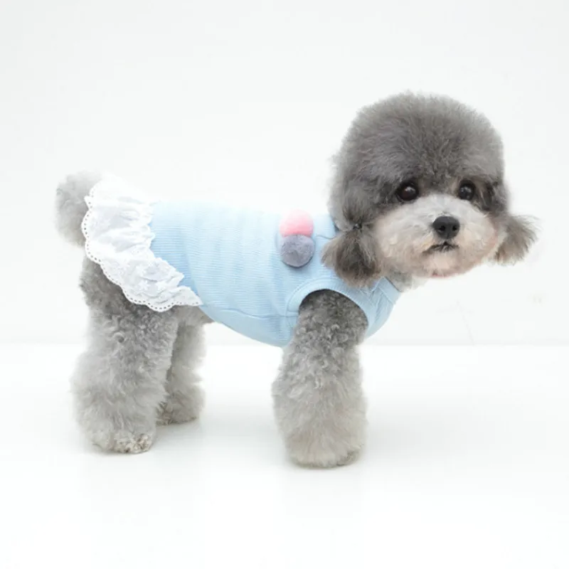 Летняя одежда для собак кошек домашних животных юбка чихуахуа йоркширского