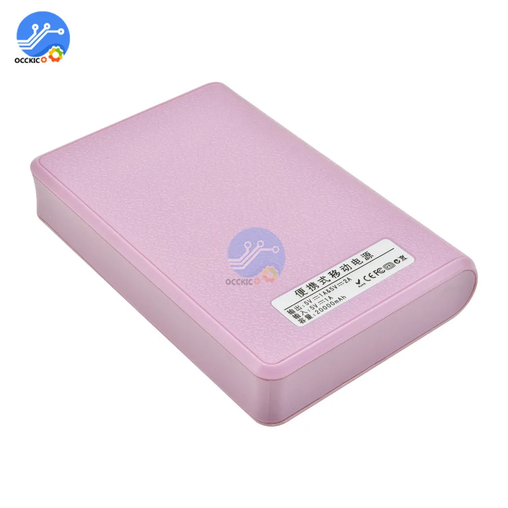 USB 4*18650 Внешний аккумулятор контейнер для аккумулятора DIY корпус чехол 18650