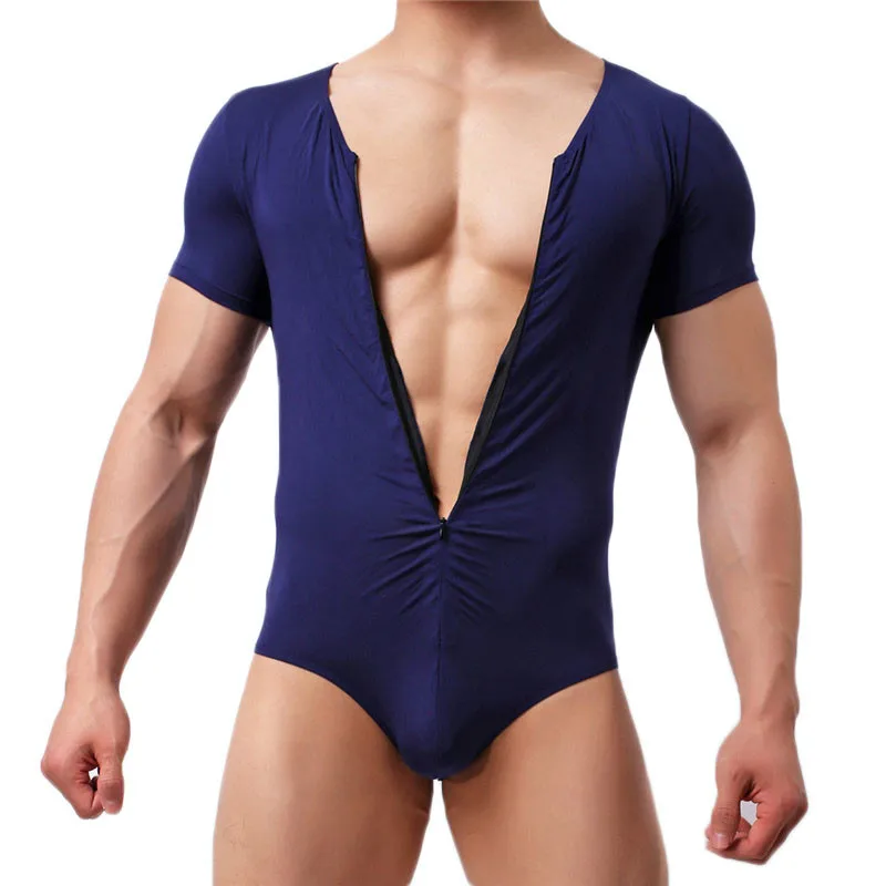 Men Shapers Slim Fitness Undershirts Jockstrap Bodysuit Body Bodybuilding Jumpsuit Romper Corset Modal Slimming Underwear Shaper