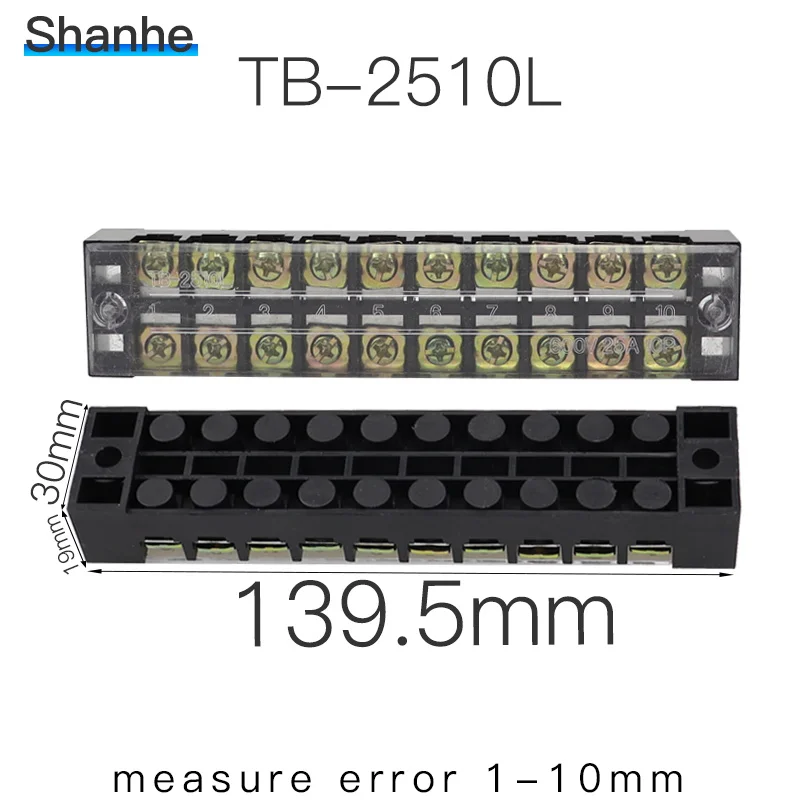 TB-2503 винтовая Клеммная полоса, покрытая барьерным блоком TB-2504 TB-2505 TB-2506 TB-2510 TB-2512 TB
