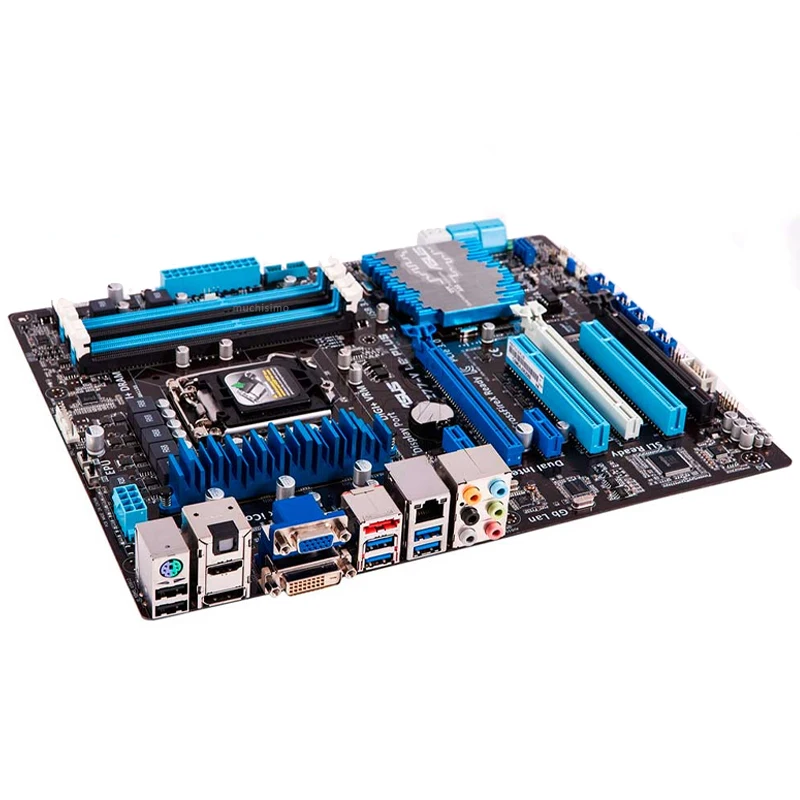 LGA 1155 Asus P8Z77-V LE PLUS Motherboard Core i7/Core i5/Core i3 DDR3 2400MHz USB3.0 DVI VGA CrossFireX Intel Z77 Placa-mãe