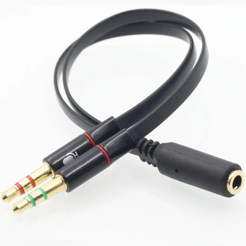 Eighfitech 3 5 мм Универсальный Tpe разделитель наушников аудио линия компьютера два