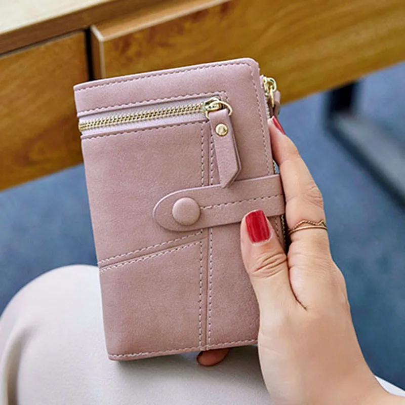 Повседневный мягкий матовый кожаный бумажник женская сумка клатч милые модные