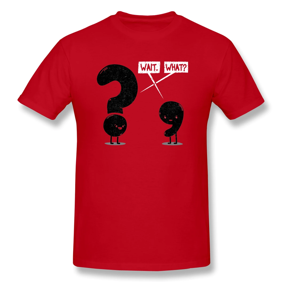 

Wait...What Cool Men's Basic Short Sleeve T-Shirt R302 Tees Tops European Size