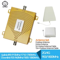 zqtmax 900 1800 dual band gsm repeater dcs 4g lte amplifier cellular mobile booster with antenna for cell phone repeater