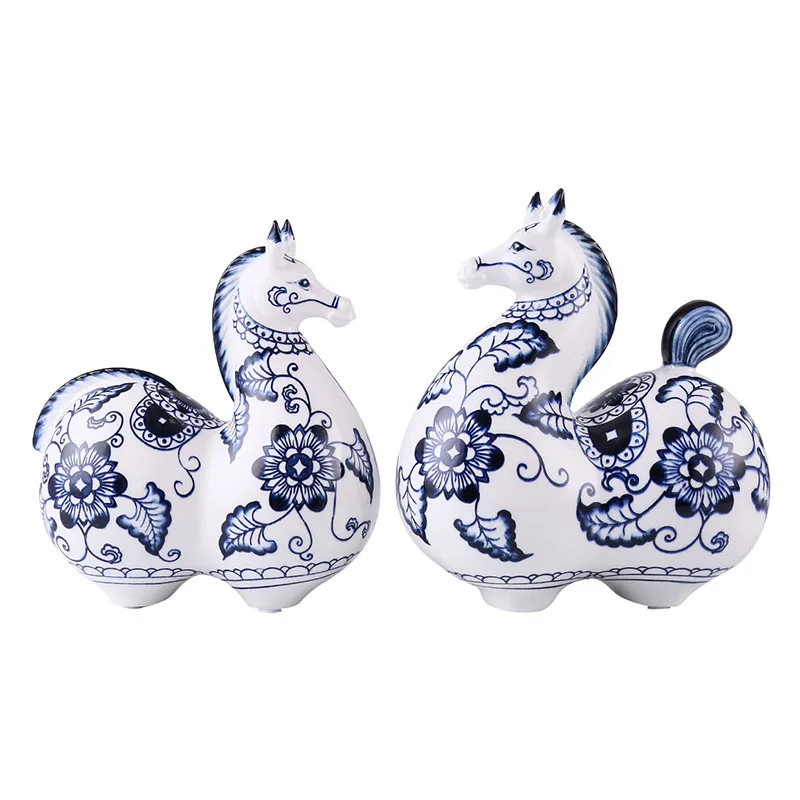 

Ремесленное хозяйство в новом китайском национальном стиле, керамическая мебель, ТВ ковчег, украшение для крыльца, сине-белый фарфор