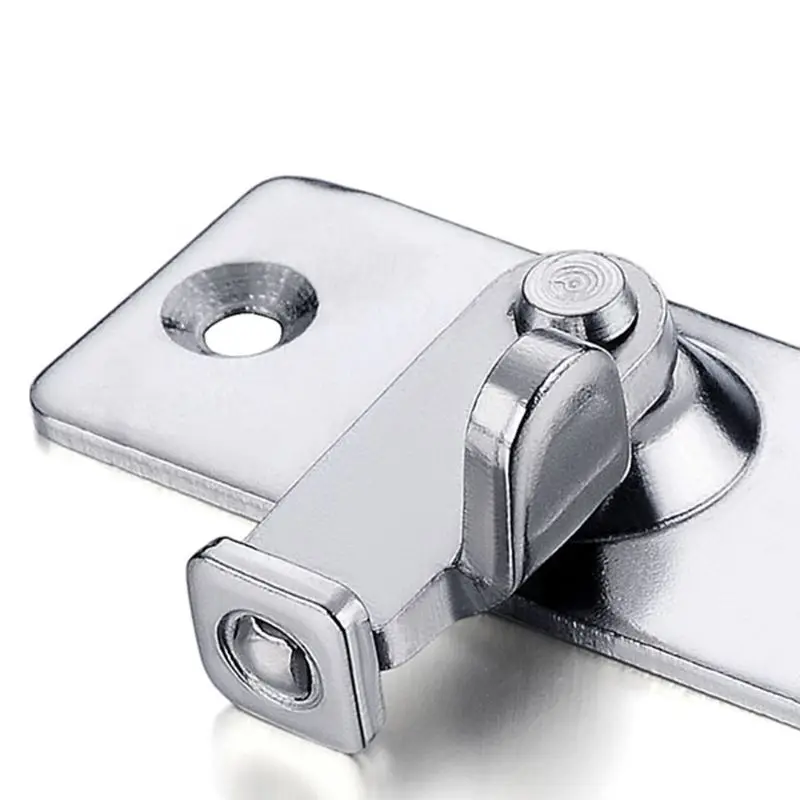 

2021 New Stainless Steel 90 Degree Right Angle Buckle Hook Door Lock Bolt for Sliding Door Latch Bar Window Furniture Hardware