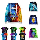 Толстовка детская с 3D-принтом Шипы и звезды для мальчиков и девочек 3-14 лет