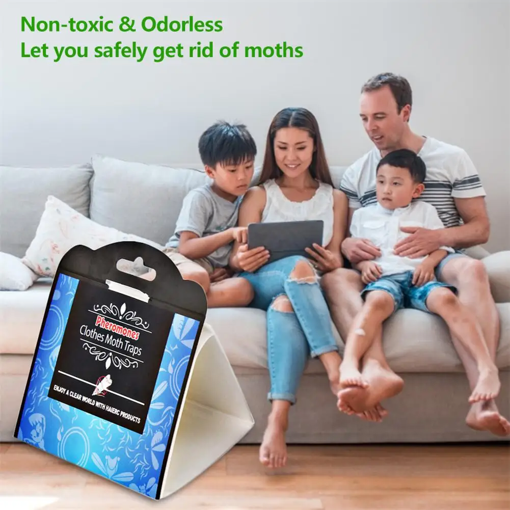 6PCS Moth Traps Sticky Pheromone Repellent Killer Insect Catcher for Kitchen Closet | Дом и сад