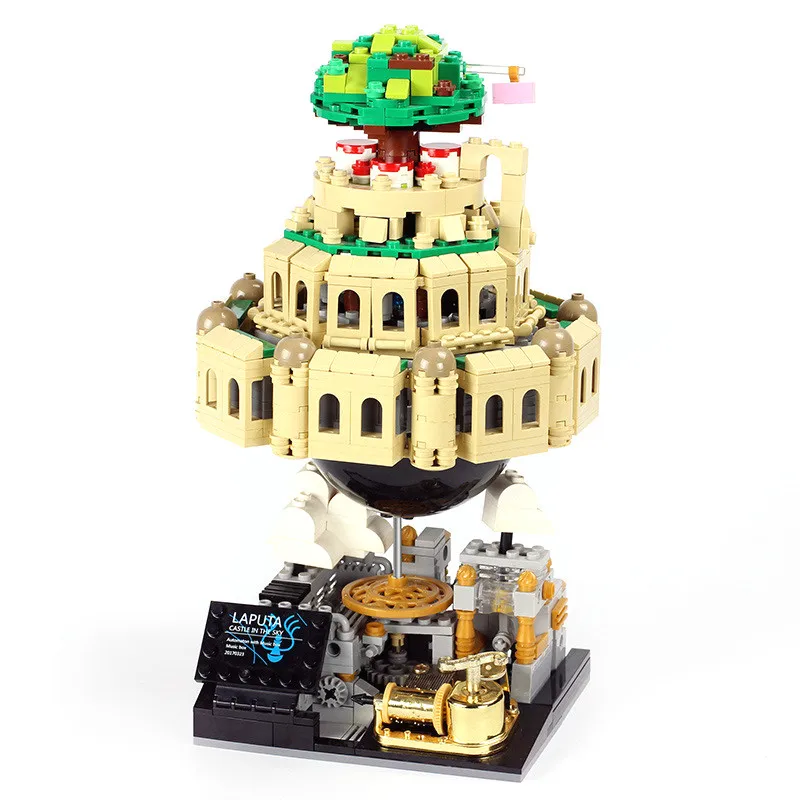 05001 1179 шт строительные блоки игрушки XB Moc Laputa: замок в небе кирпичи с музыкальной