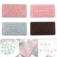 letter and number silicone mold alphabet epoxy resin candy mold for jewelry making keychain pendant diy chocolate cake craft