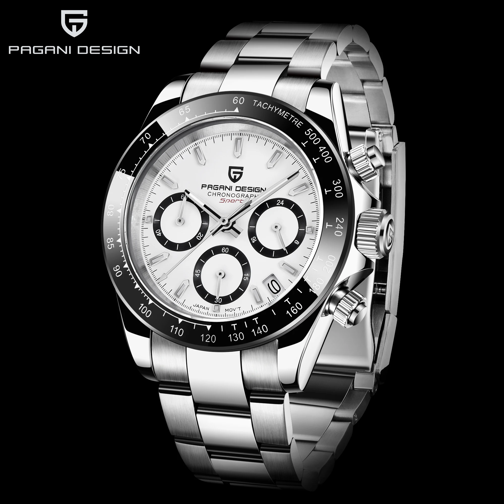 

2021 PAGANI DESIGN Brand Chronograph Sports Watches Mens Luxury Brand Quartz Waterproof 100M Watch Relogio Masculino+Box PD-1644