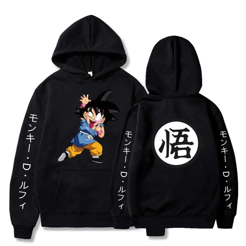 

Fashion Casual Pullover Anime Dragon-Ball Z Sweatshirts Men Women Hoodies Print Streetwear Boy Girl Kids Tops Hoodie sudaderas
