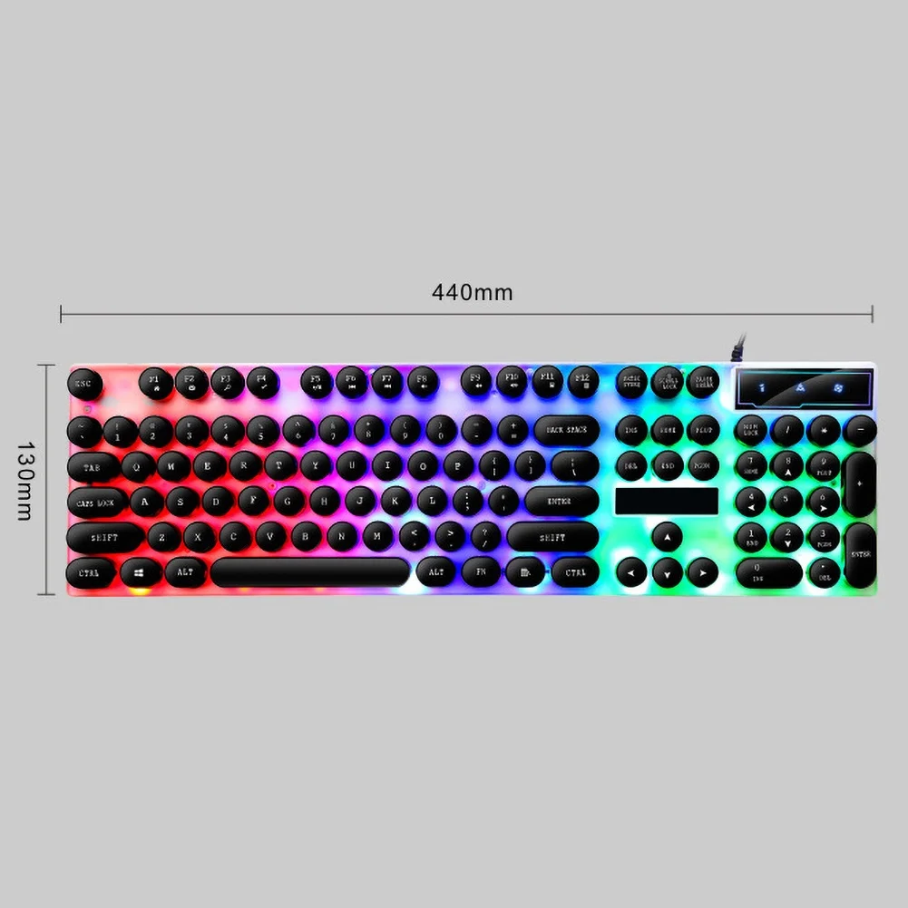 

GTX30/K820 Wired USB 104 Buttons LED Backlit Gaming Keyboard for PC Computer