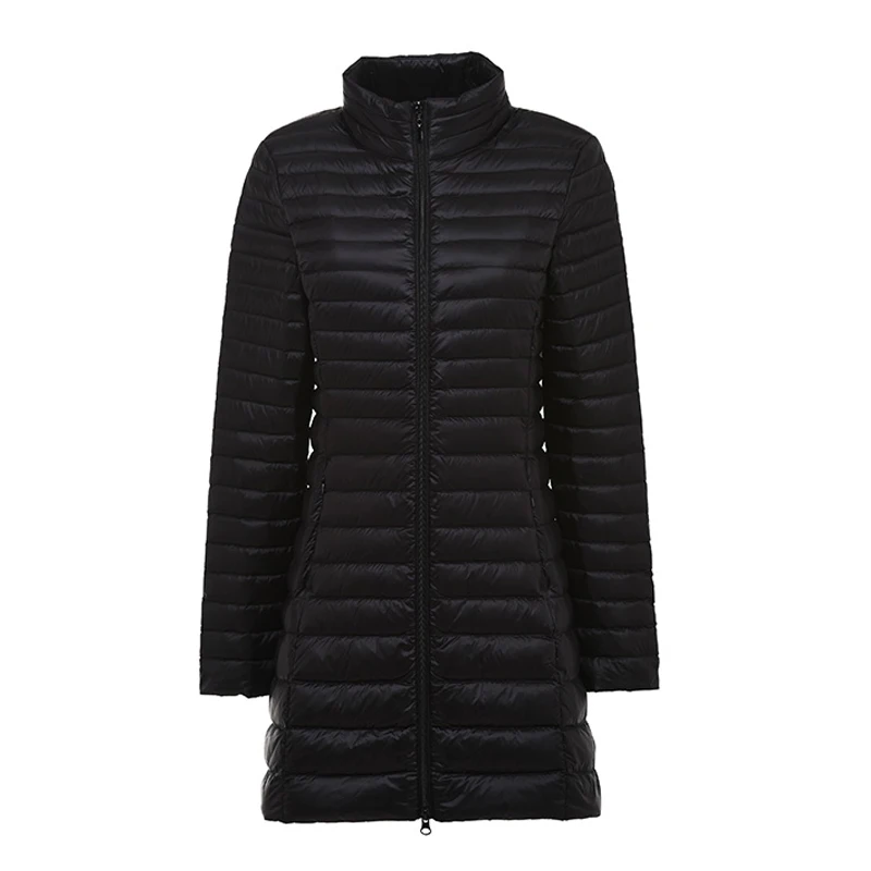 Женское зимнее пальто с воротником-стойкой ульсветильник Кая длинная куртка на