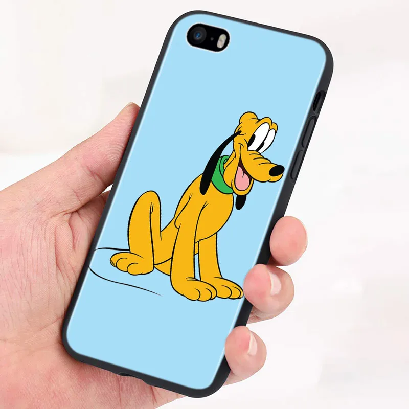 Silicone Cover Disney Goofy Dog For Apple IPhone 14 13 12 Mini 11 Pro XS MAX XR X 8 7 6S 6 Plus 5S SE Black Phone Case |