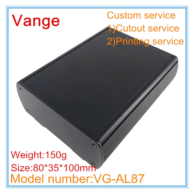 1 шт./лот усилитель мощности электронные Чехлы сделай сам 80*35*100 мм 6063-T5