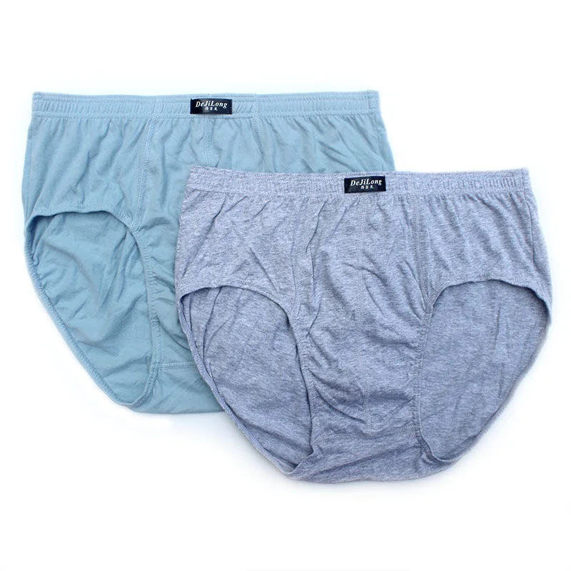 6pcs/Lot High waist 6XL 5XL 100%Cotton Men Birefs Mid Waist Triangle  Comfortable Underwear Men Breathable Shorts Men Briefs