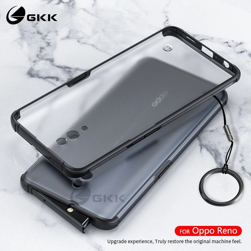 Оригинальный чехол GKK для OPPO Reno тонкий 2 в 1 с полной защитой полупрозрачный