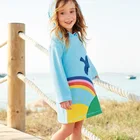 Little mavenтолстовки с капюшоном для девочек; Платье с принтом 