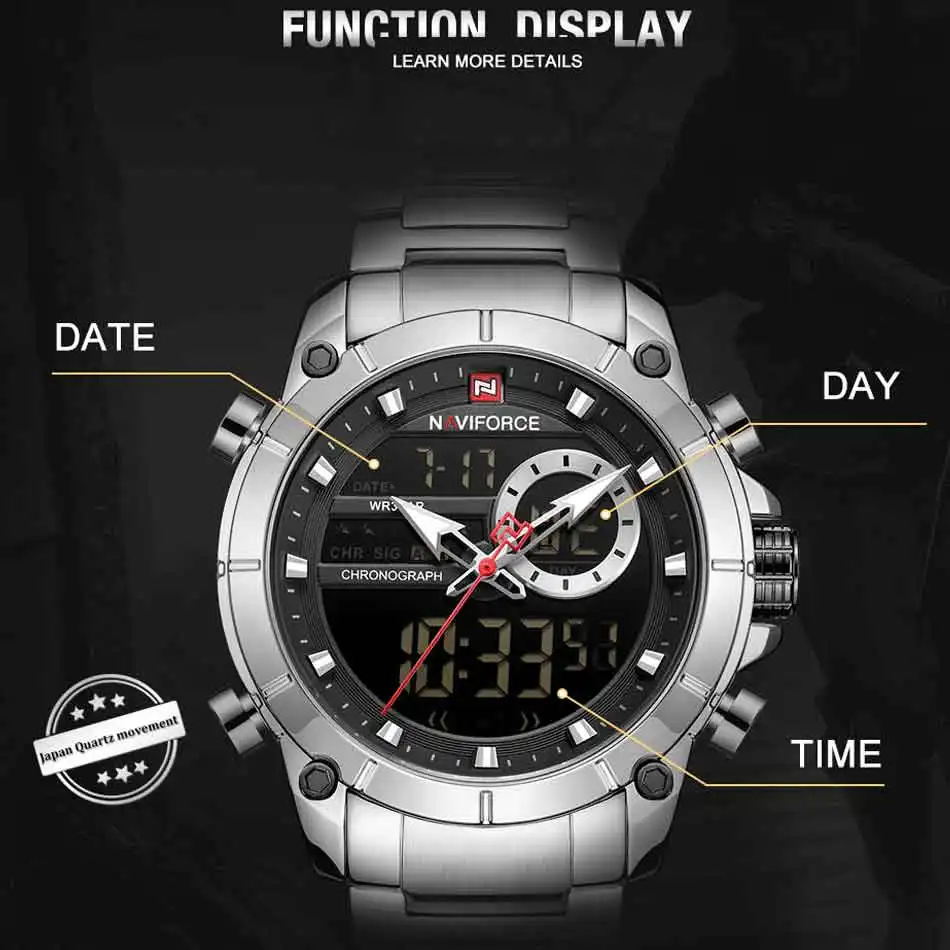 NAVIFORCE Новые Креативные мужские часы Лучшие Роскошные брендовые кварцевые