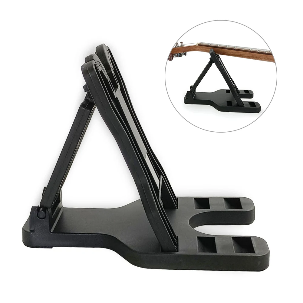 

Portable Guitar Stand Adjustable Foldable Display Holder Neck Bracket Electric Folk Acoustic Guitars Bass Ukuleles ViolinMusical