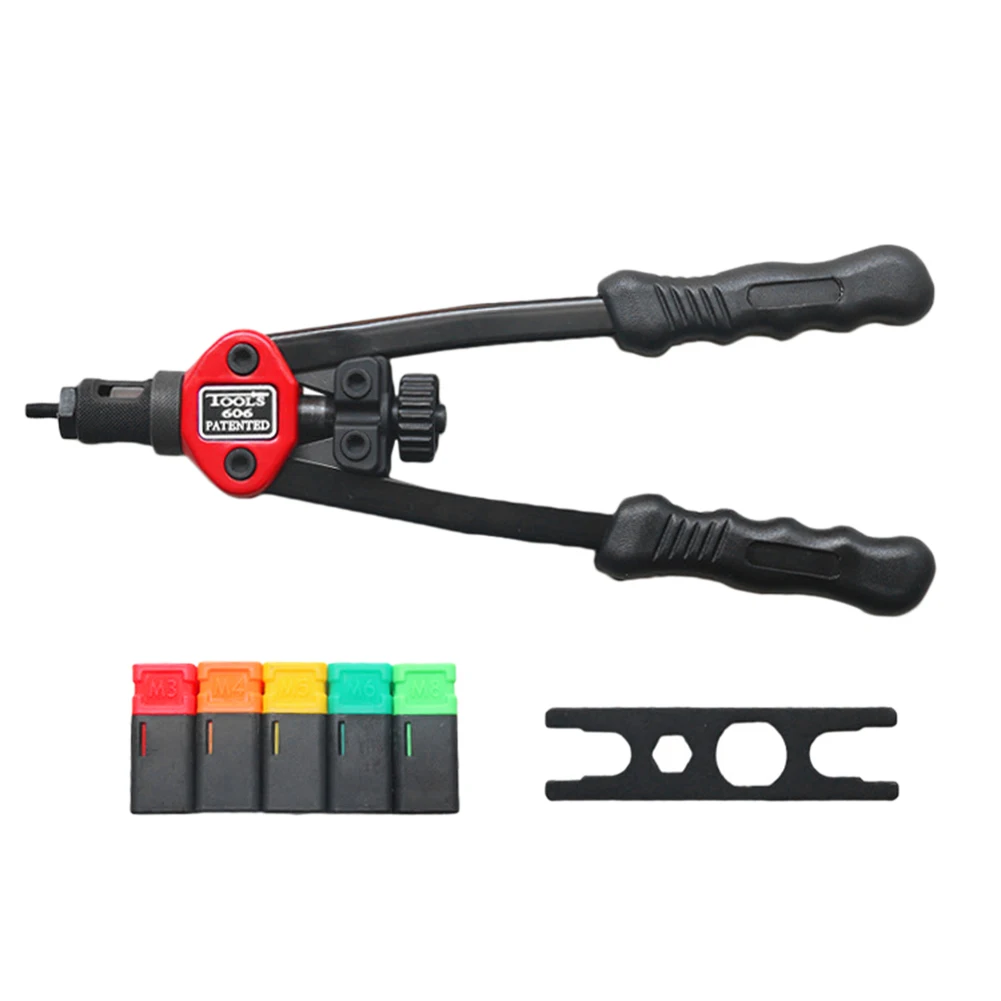 

Hand Blind Riveter Rust-Proof Rivet Nut Gun Hand Tool Mandrels Professional Setter Kit For The Assembly Of Cars Elevators