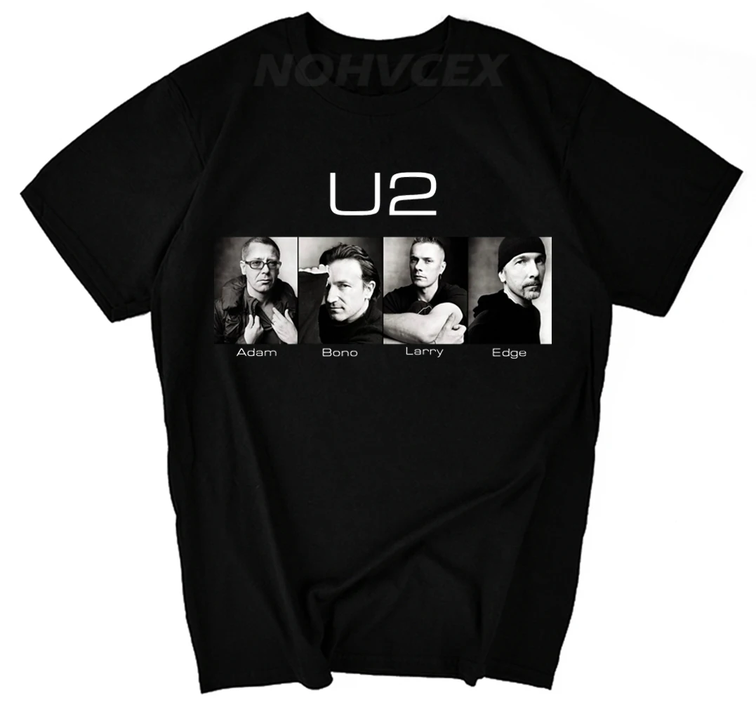 Рок-Группа U2 футболка Альтернативная рок футболка с короткими рукавами Луна и звезда дизайн футболка