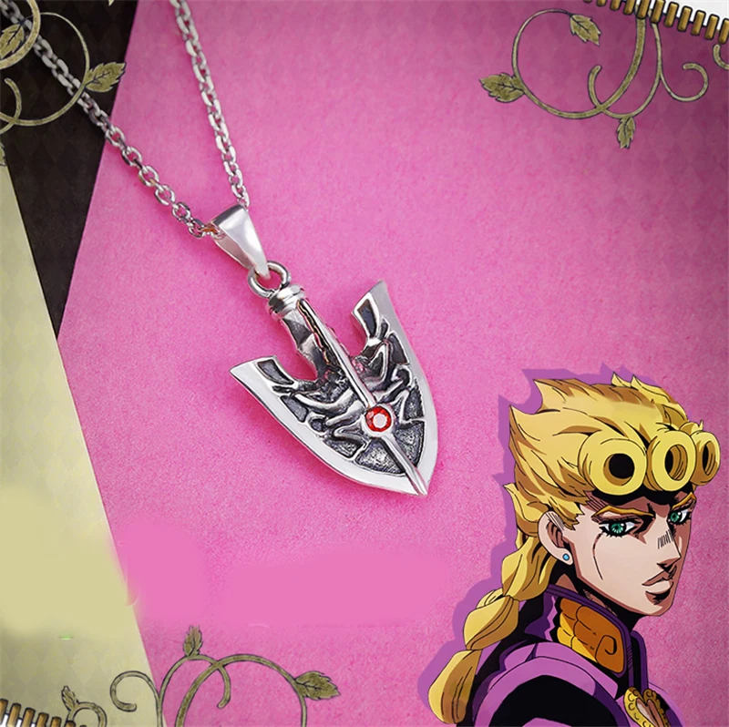 Невероятное приключение GIOGIO стенд 925 серебра насекомых цепочка на шею с