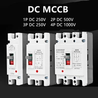 ups battery molded case dc circuit breaker dc 250v 500v 750v 1000v photovoltaic solar mccb 10 630a pv current protector switch