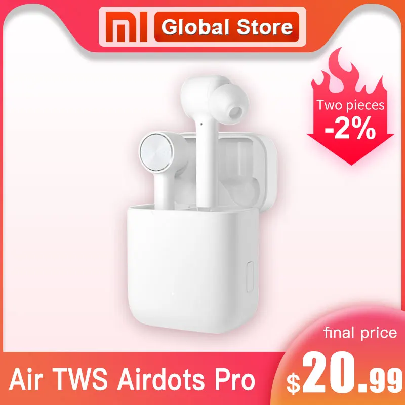 Оригинальные беспроводные bluetooth-наушники Xiao mi Air TWS Airdots Pro, наушники mi Air ANC Switch ENC с автоматической паузой и управлением водоотталкивающими наушниками