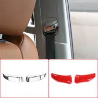 abs glossy silverred car styling seat safety belt cover stickers trim for toyota tundra 2014 2018 interior accessories