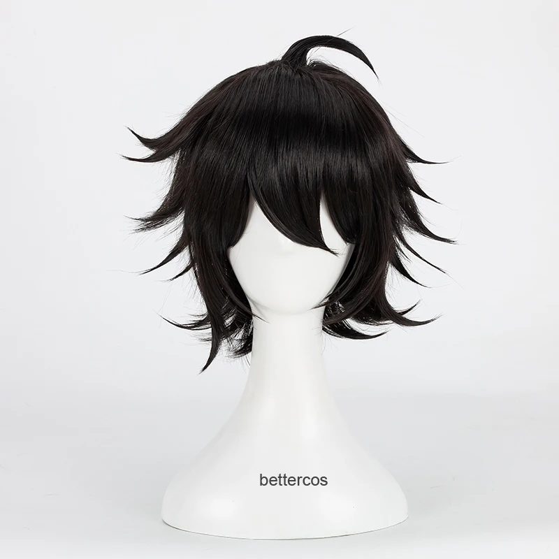 

Division Rap Battle Hypnosis MIC Yamada Ichiro Cosplay Wig Short Black Heat Resistant Synthetic Hair Wig + Wig Cap