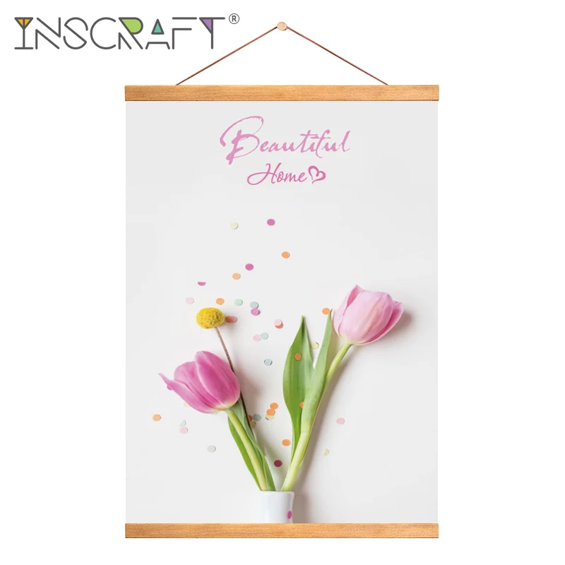 Естественном цвете бука Магнитный постер рамка для фото и холсте деревянными