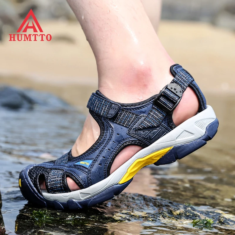 HUMTTO Clearance Summer Mesh Quick Dry Mens Hiking Upstream Shoes Outdoor Beach Sandals Men Breathable Women Trekking Aqua Shoes