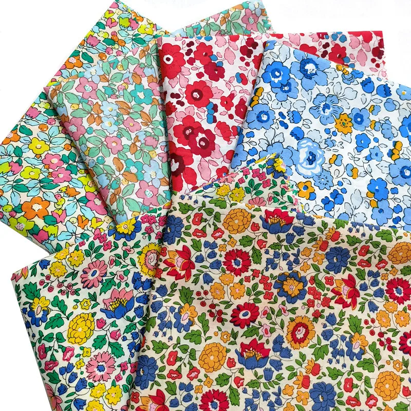 

145x50cm Spring Summer Cotton Super Dense Poplin Sewing Fabric Making Women's Wear Dress Children Clothing Home Clothes Cloth