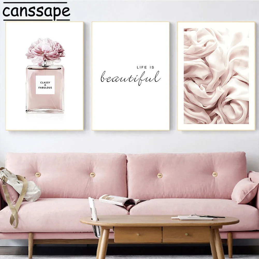 Флакон духов плакат салон красоты плакаты скандинавский принт Vogue холст картины