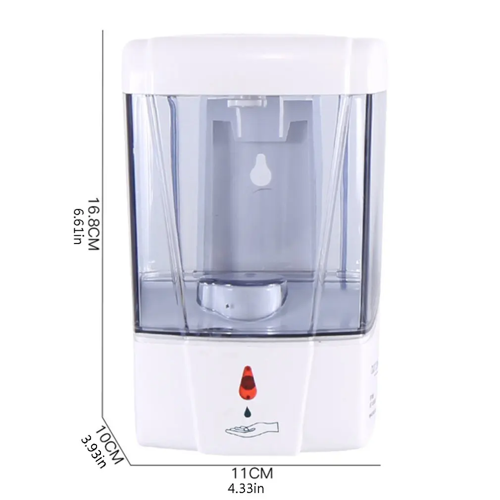 

R-5502 Automatic Sensor Electric Wall Mounted 700ml Liquid Soap Dispenser Bathroom Hand Wash Shower Gel Pump