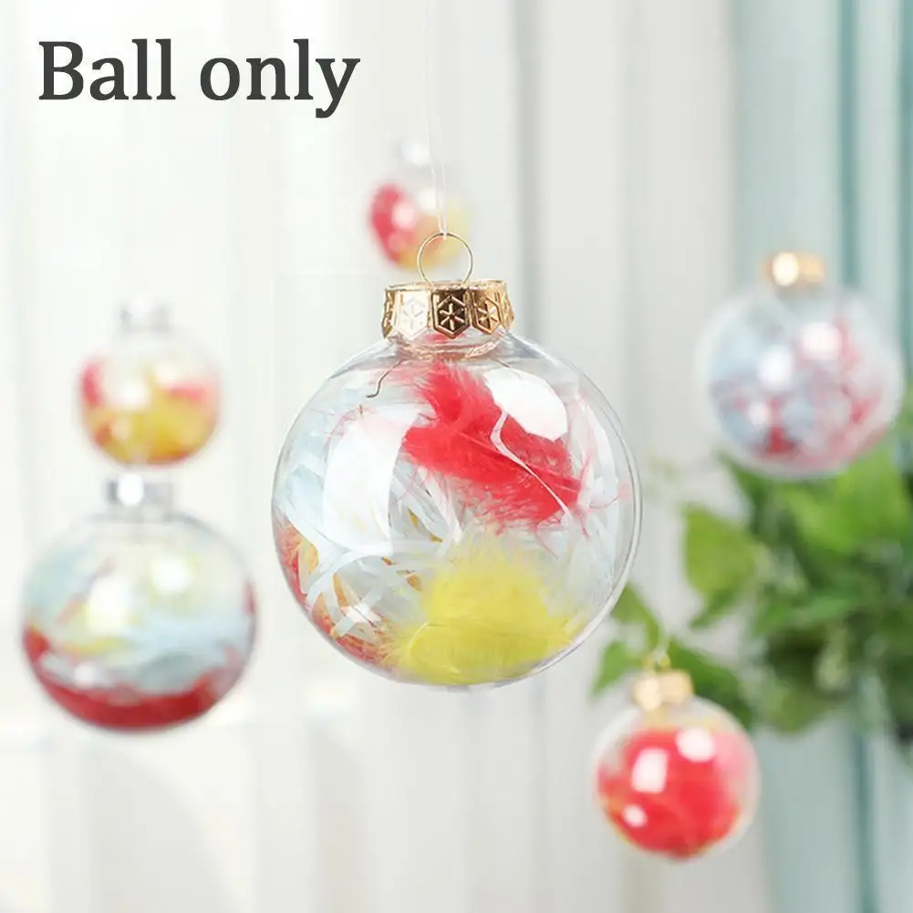 

5 шт. прозрачные пластиковые шарики «сделай сам», праздничное украшение, Пузырьковые подвески, круглые украшения, подвесное дерево, прозрач...