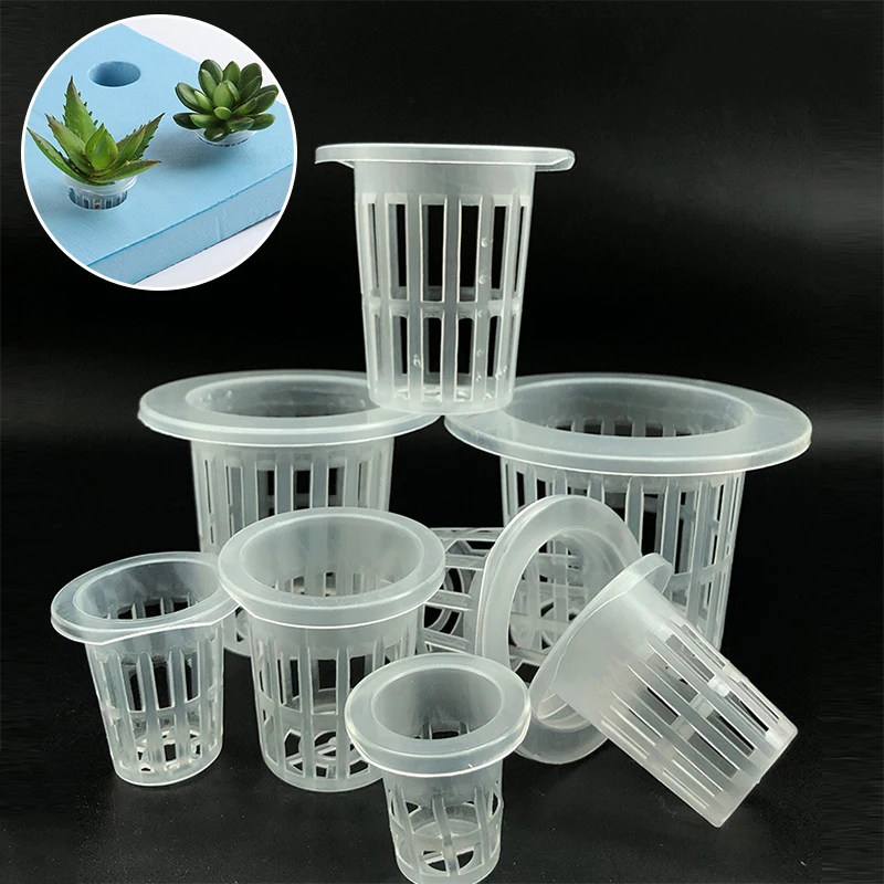 

10pcs Hydroponic Mesh Pot Vegetable Planting Basket Net Cup Pot Soilless Cultivation Plastic Plant Mesh Pot