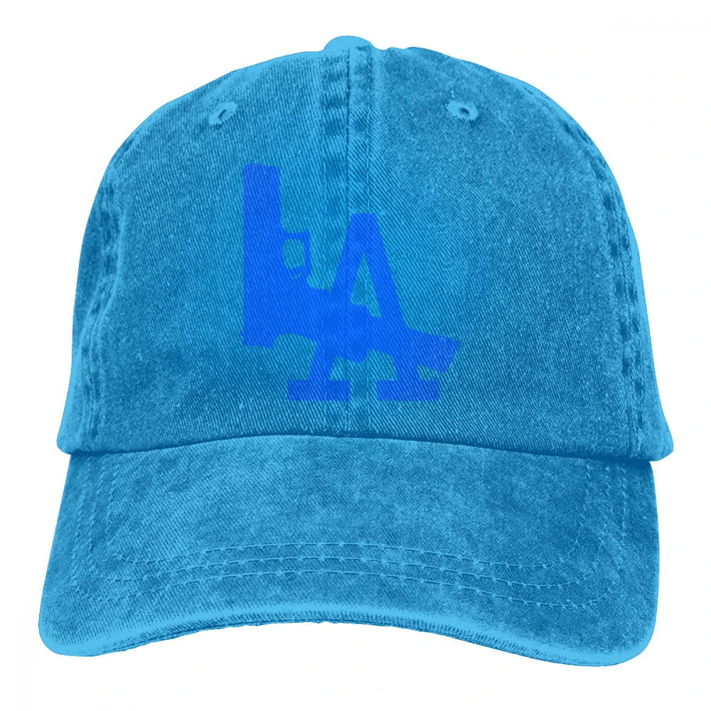 LA Los Angeles пистолет Casquette глубокий Хизер унисекс Мужские Женские джинсовые бейсболка с ремешком кепки Регулируемый Гольф папа шляпа