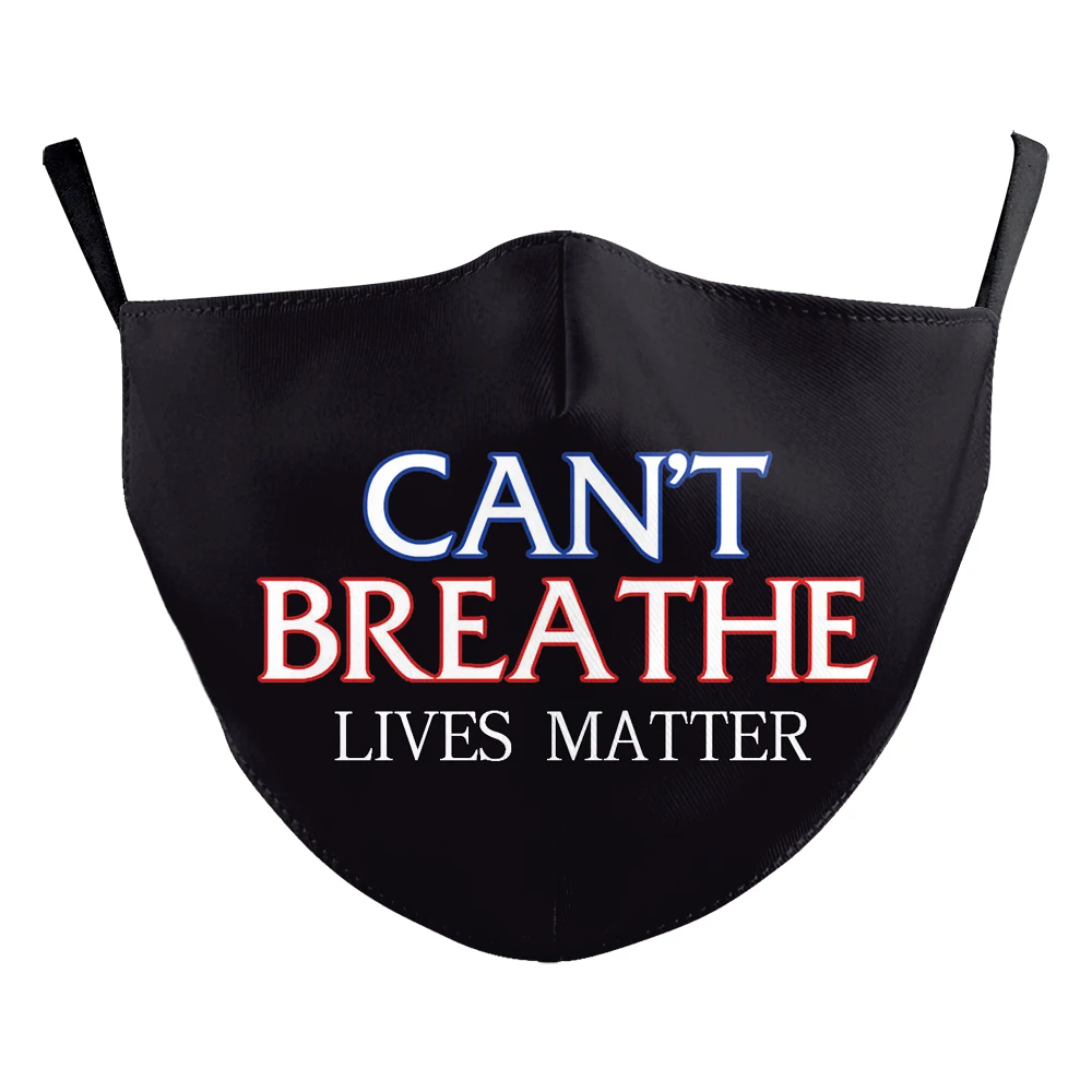 VIP модная маска для взрослых я не могу дышать 3D принт Балаклава многоразовые