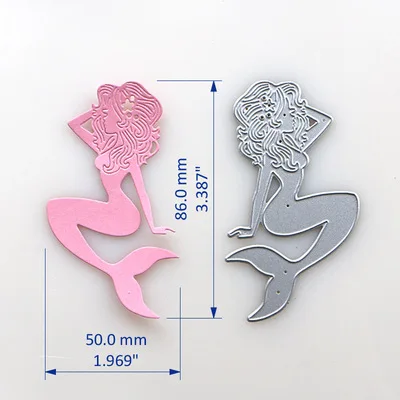 DF Русалка Вырубные штампы для DIY скрапбукинга/фотоальбом декоративное тиснение