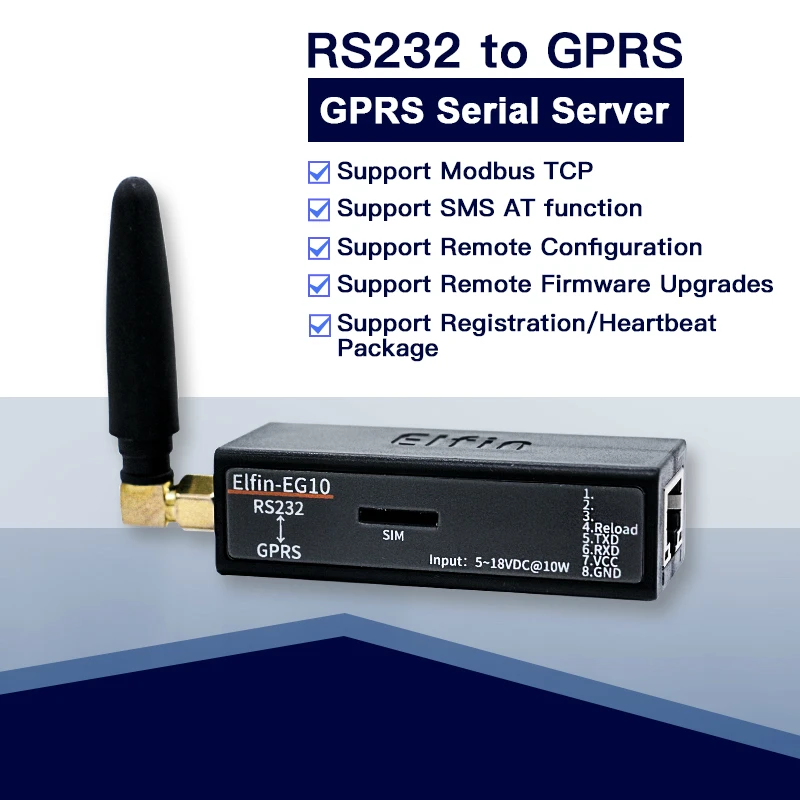 Наименьшее устройство с последовательным портом подключение к сети Modbus TPC IP