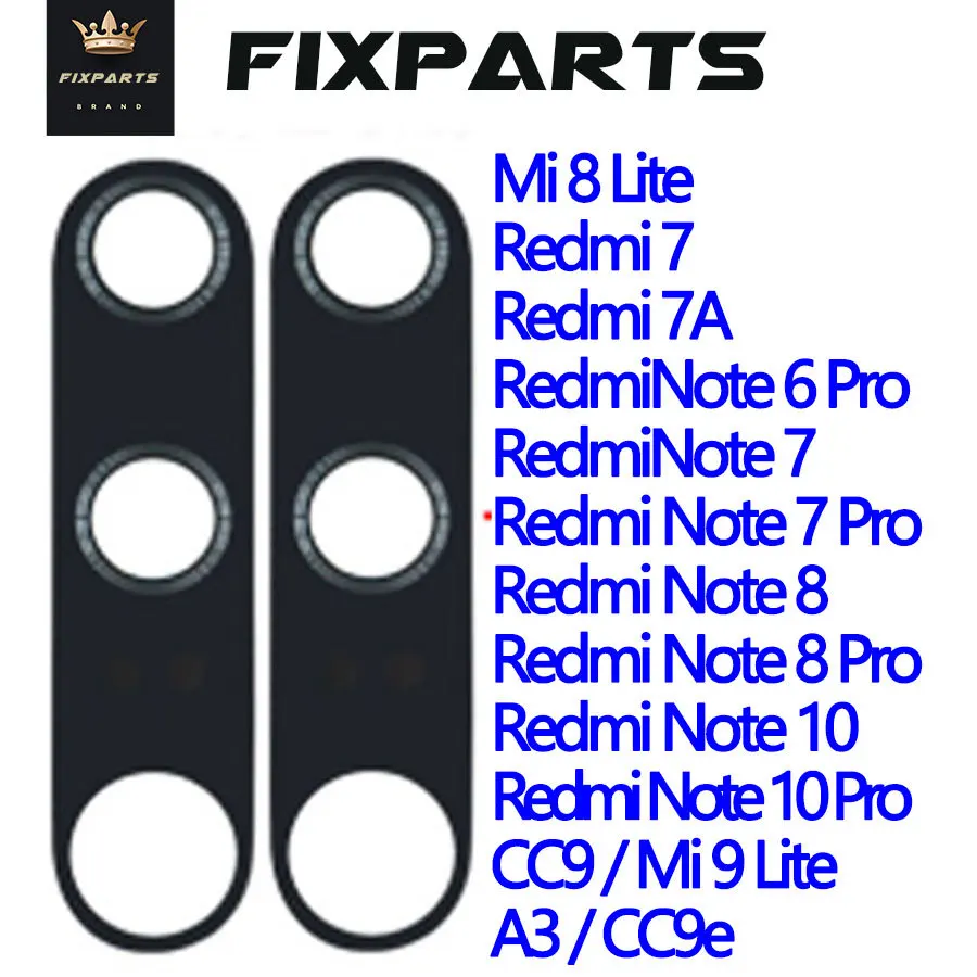 

Glass for Xiaomi Mi A3 Rear Back Camera Glass Lens Mi Note 10 Pro For Xiaomi Redmi Note 8 Pro CC9 CC9e redmi note 7 Mi 8 Lite A1