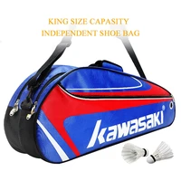 racket badminton bag waterproof single shoulder squash racquet team sports bags can hold 3 rackets with shoe bag men