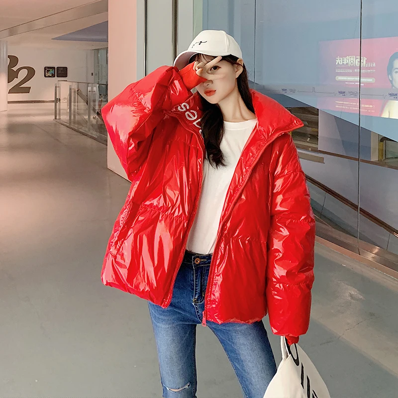 Хлопковое пуховое пальто для молодых женщин 2019 зимнее в студенческом стиле с