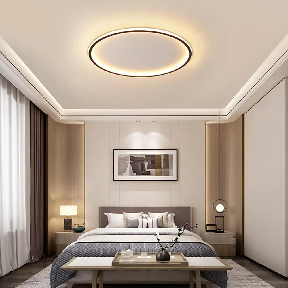 

Home Modern Ceiling Light LED Minimalist Dimmable Lamp Home Decor Living Room Study Office Lighting Fixture 220V Remote Control